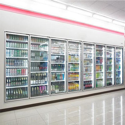 음료 디스플레이를 위한 냉각기 냉장고에서 700 밀리미터 문 R404a 보행