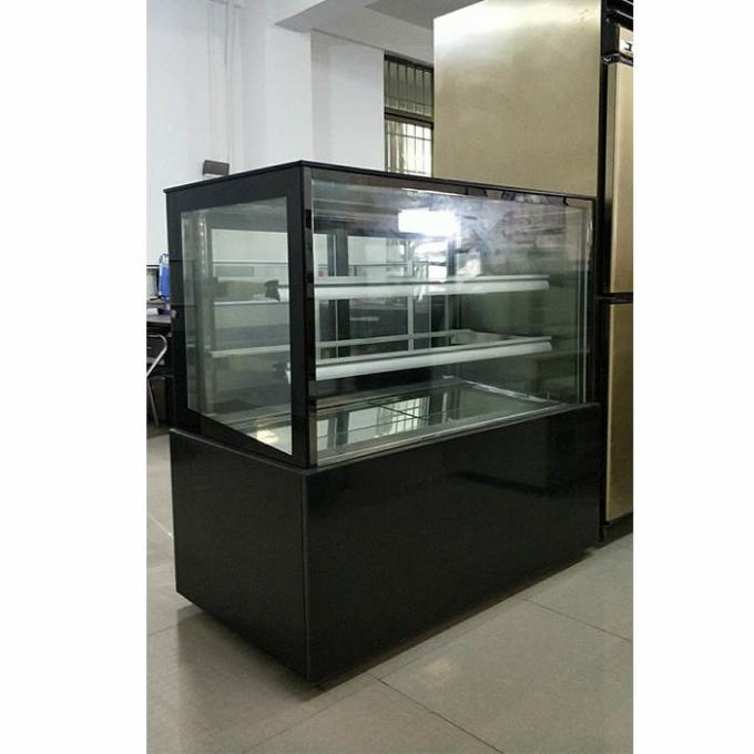 팬 냉각 220V 투명한 빵집 디스플레이 냉동고 0